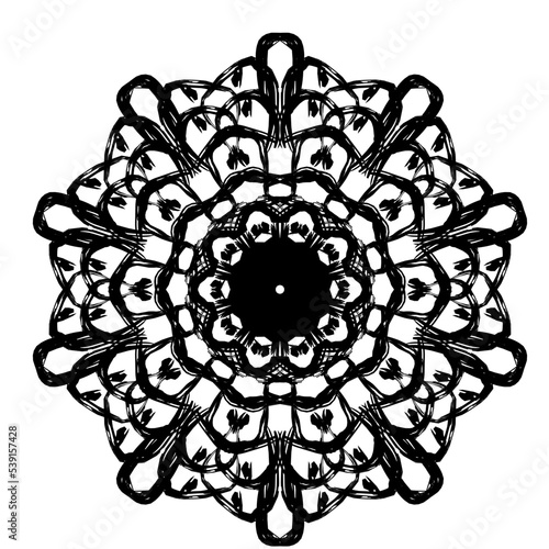Template for laser cutting wall clock. Vector maket