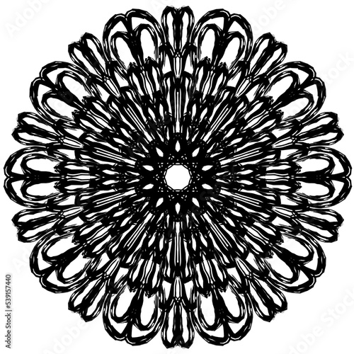 Template for laser cutting wall clock. Vector maket
