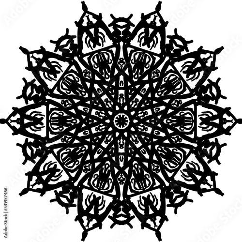 Template for laser cutting wall clock. Vector maket