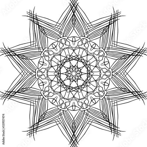 Template for laser cutting wall clock. Vector maket