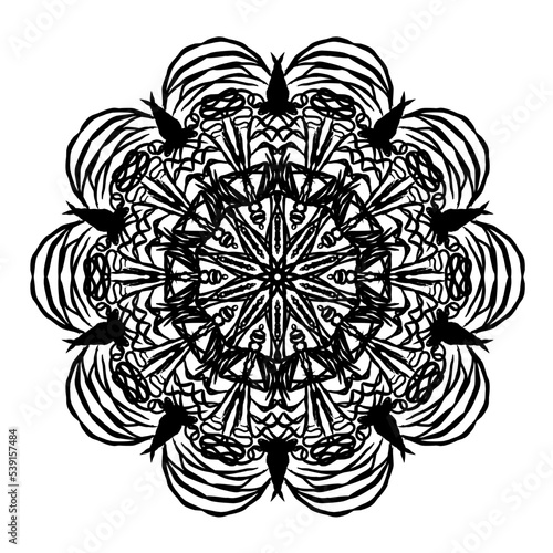 Template for laser cutting wall clock. Vector maket