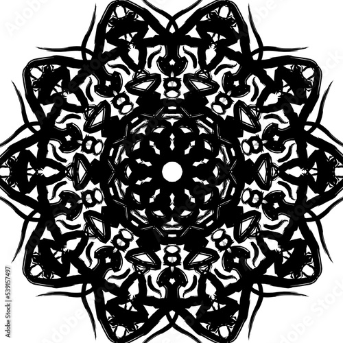 Template for laser cutting wall clock. Vector maket