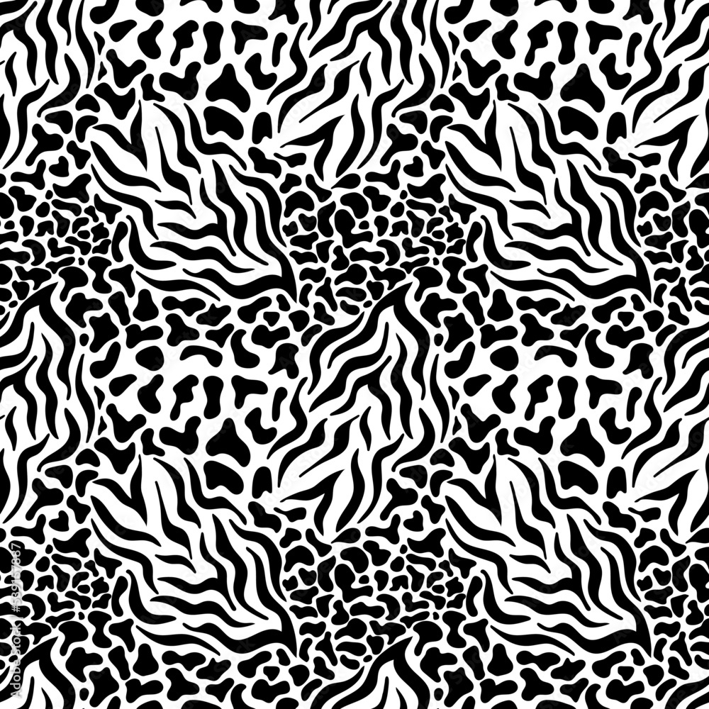Wild animal skin seamless pattern. Surface design for textile, fabric, wallpaper, wrapping, gift wrap, paper, scrapbook and packaging. Vector illustration Wild animal skin seamless pattern. Surface design for textile, fabric, wallpaper, wrapping, gift wrap, paper, scrapbook and packaging. Vector illustration