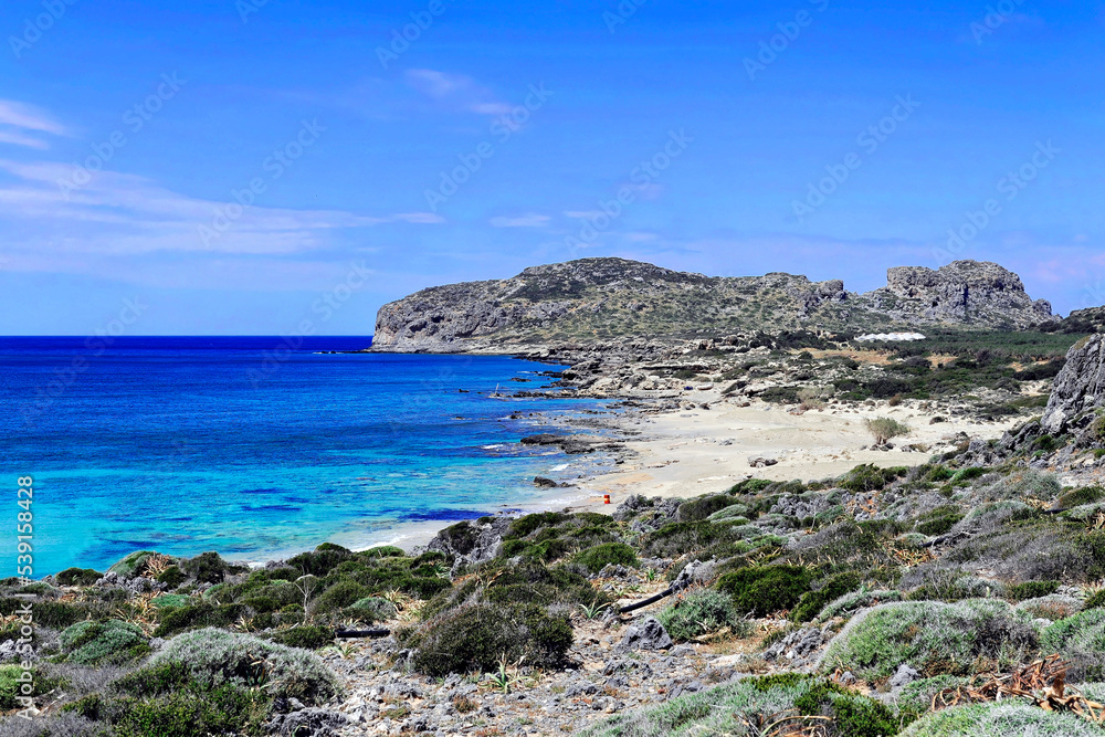 Strand von Falassarna, Westküste, Kreta, Griechenland, Europa