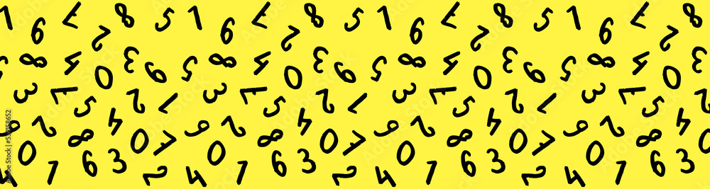 template with the image of keyboard symbols. a set of numbers. Surface template. yellow background. Horizontal image. Banner for insertion into site. template with the image of keyboard symbols. a set of numbers. Surface template. yellow background. Horizontal image. Banner for insertion into site.