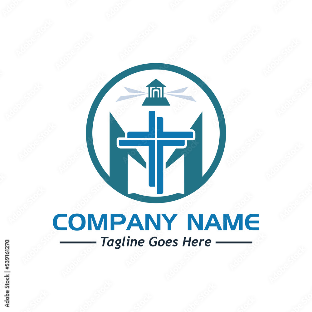 church logo, sample company logo, a simple vector design