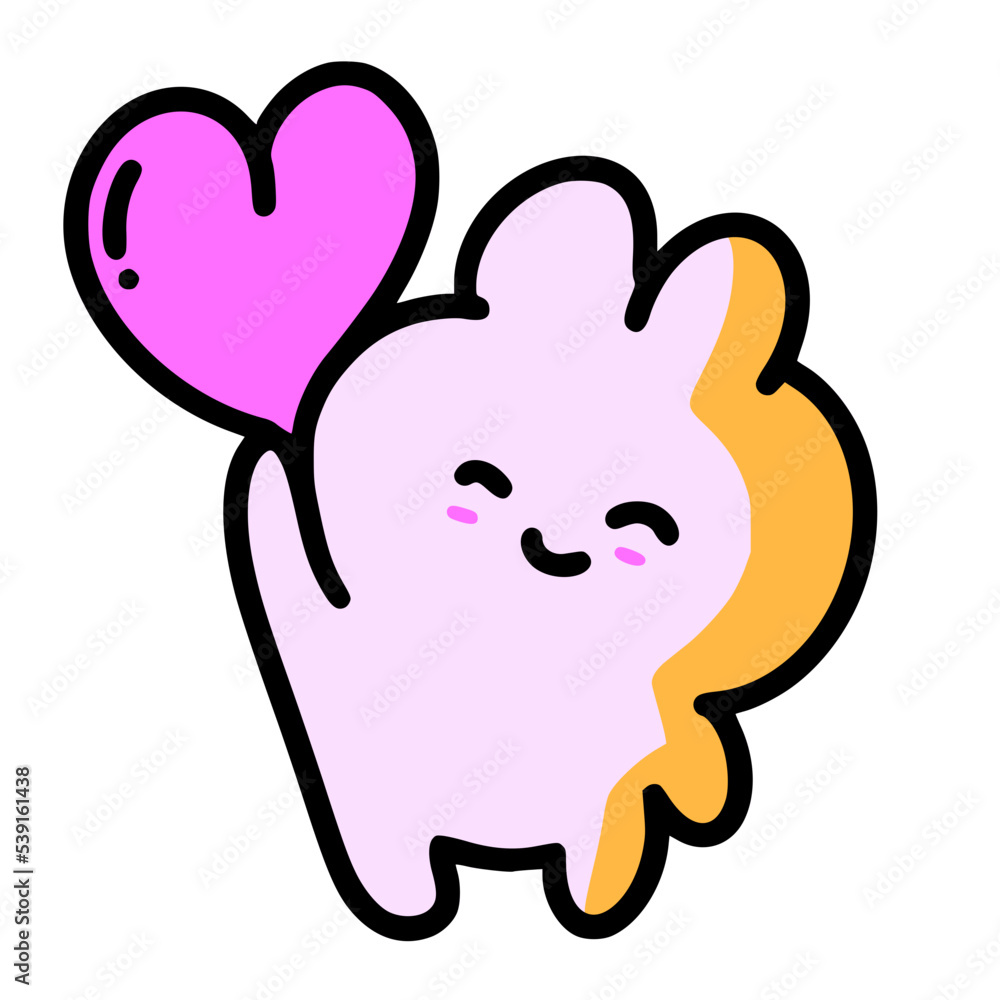 heart cat cute cartoon heart cat cute cartoon