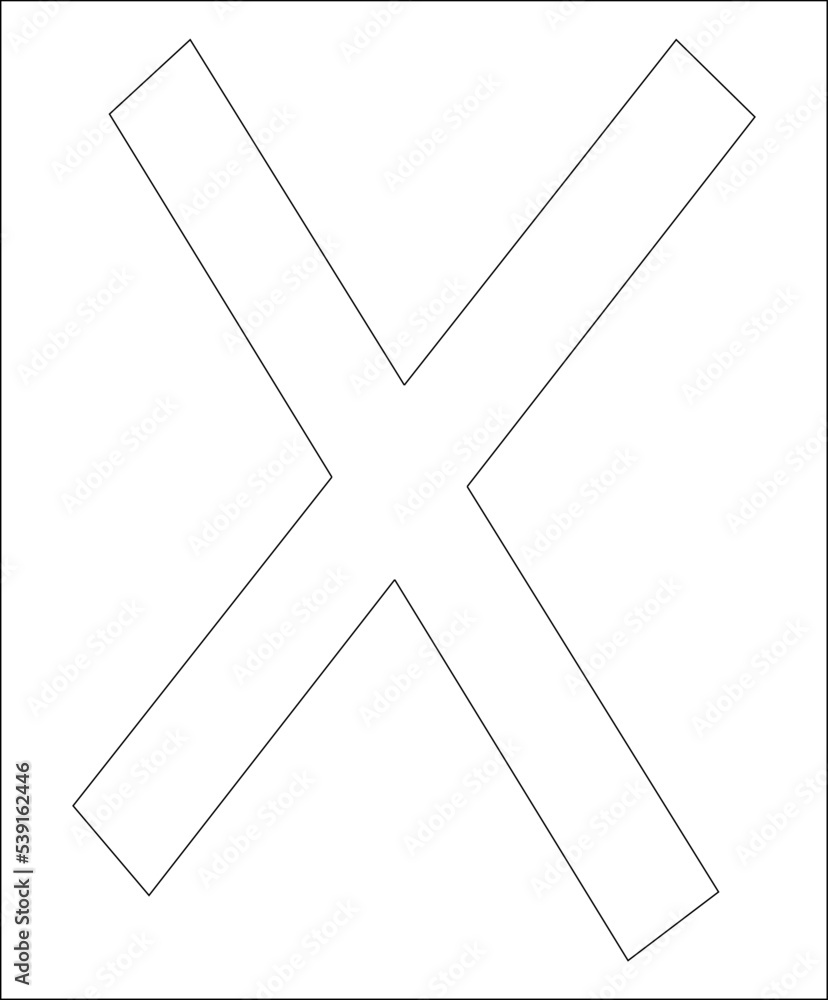 Obraz premium funny abc coloring page for kids