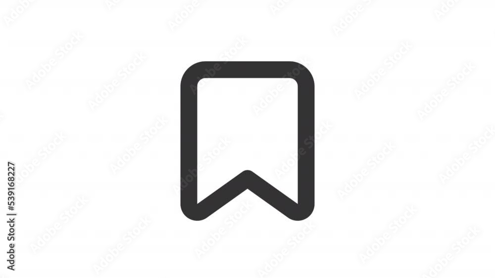 Animated add bookmark line ui icon. Saving webpage. Reading list. Seamless loop HD video with alpha channel on transparent background. Outline isolated user interface element motion graphic animation Animated add bookmark line ui icon. Saving webpage. Reading list. Seamless loop HD video with alpha channel on transparent background. Outline isolated user interface element motion graphic animation