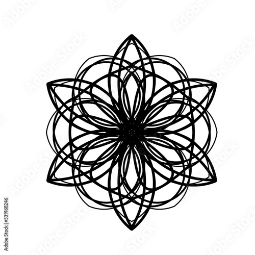 Mandala. Vintage decorative elements. Oriental pattern, vector illustration. Round Pattern Mandala. Round backgrounds for the greeting cards, invitation, tattoo template, business style, cards or else