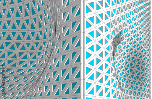 abstract architectural structure 3d background