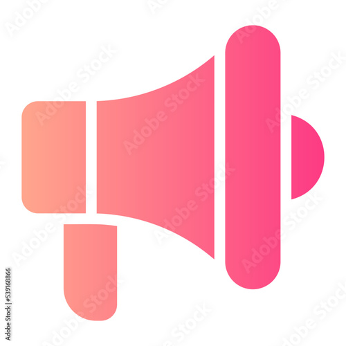 loud speaker gradient icon