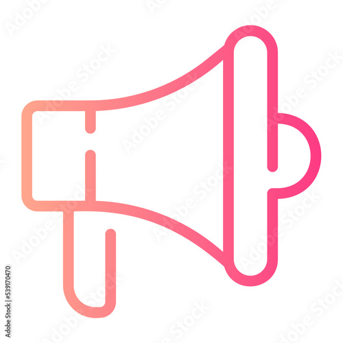 loud speaker gradient icon