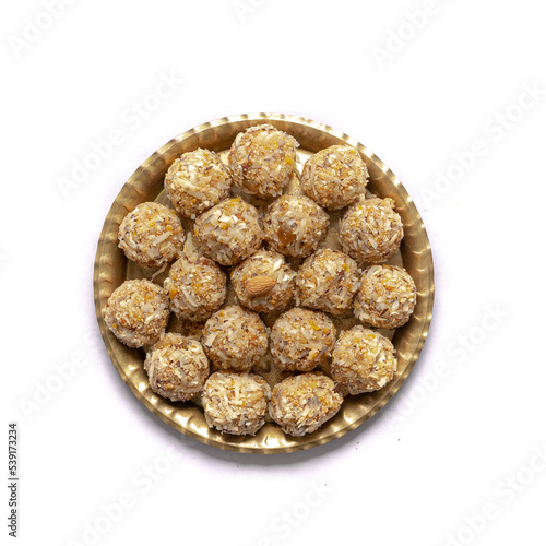 Fotografie Dink Ladoo or gond ke ladoo or gond laddu or dinkache ladoo