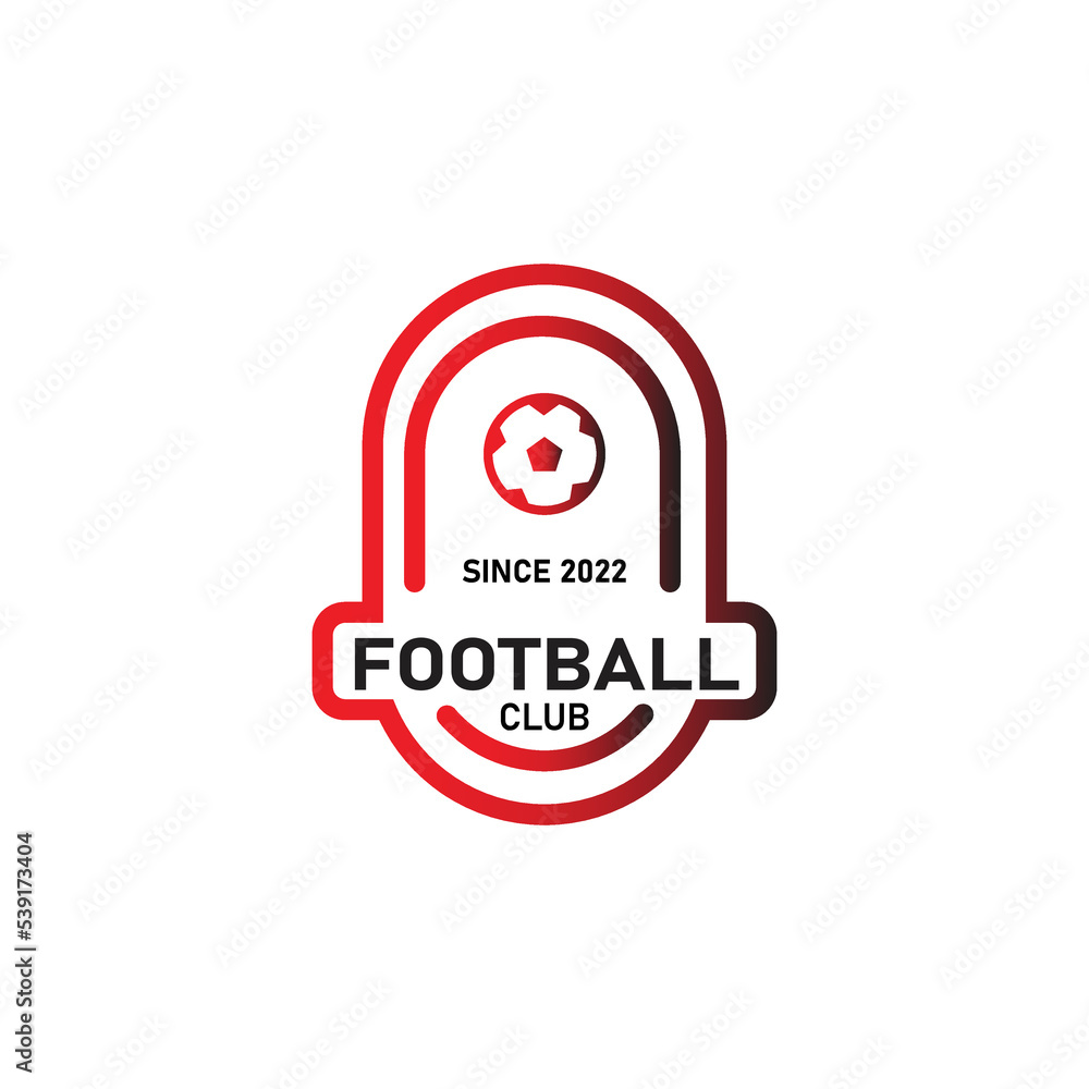 Obraz premium football team logo design