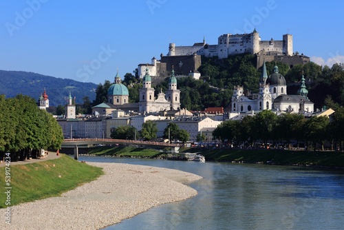 Salzburg city day view