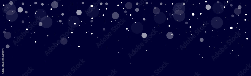christmas background with snowflakes. night sky with snow. background with snowflakes. winter. Seasonal greeting card template