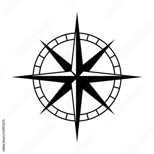 compass rose star cartography exploration expedition vector