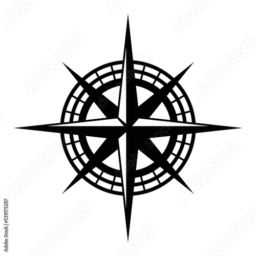compass rose star cartography exploration expedition vector