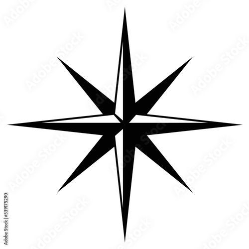 compass rose star cartography exploration expedition vector