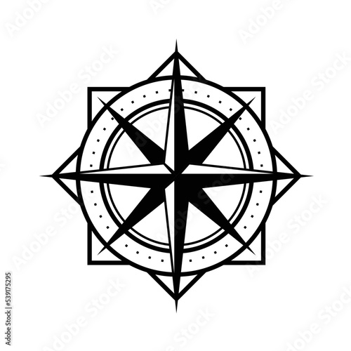 compass rose star cartography exploration expedition vector