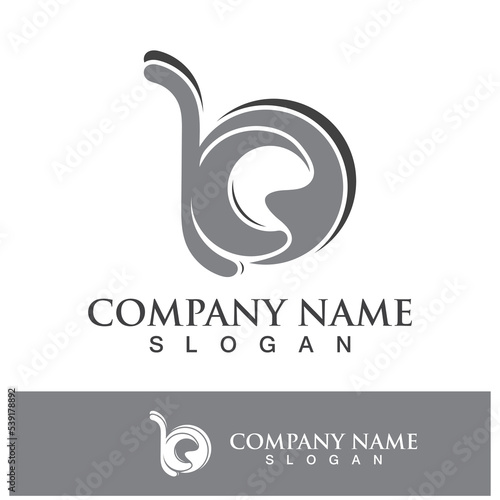 Fototapeta Naklejka Na Ścianę i Meble -  Creative B letter logo design