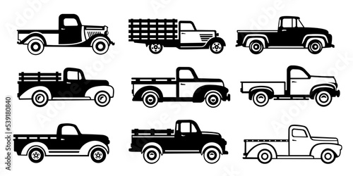 Farm truck SVG, Vintage pickup SVG, Classic truck SVG, Retro truck SVG,  Vintage truck SVG, Old Farm Truck SVG, Farm Truck cut files