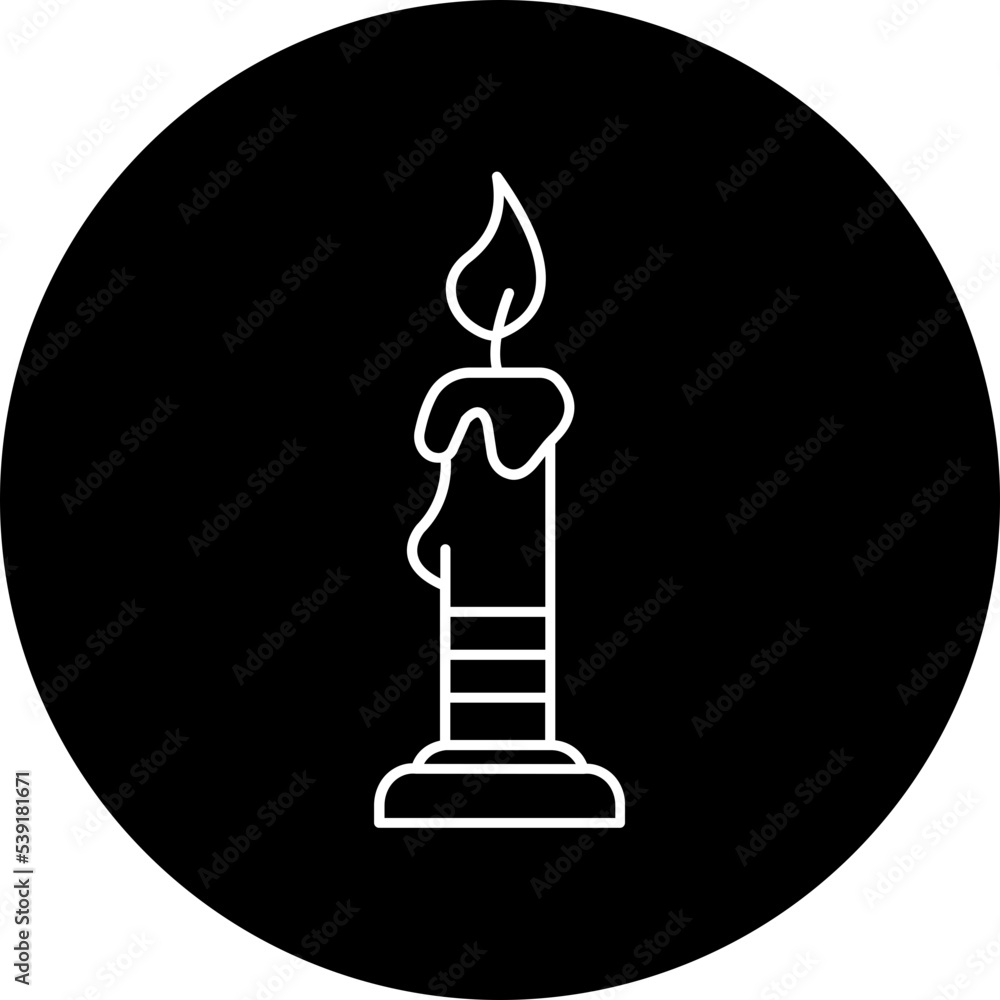 Obraz premium Candle Which Can Easily Modify Or Edit