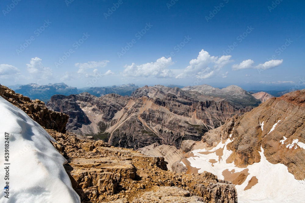 Dolomity krajobraz góry skały szczyty Dolomite, Italy