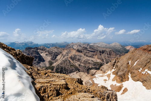 Obraz na płótnie Dolomity krajobraz góry skały szczyty Dolomite, Italy w salonie