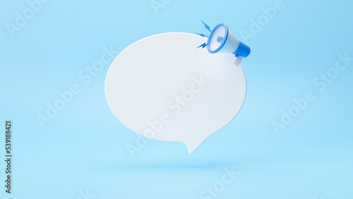 Photos Quick tips with megaphone icon blank with copy space on speech bubble