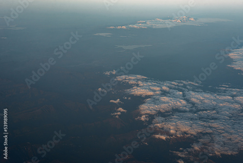 The High Tatras mountains from sky 