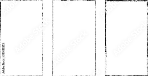 Social media covers with tiny roughen border frames. . grunge style . Post frame stories templates.  Layout for promotion .Media banner .Vector