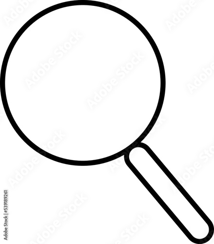 magnifying glass isolated on white