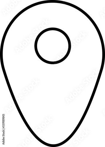 map pointer icon illustration