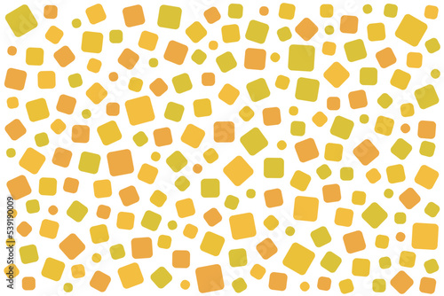 オレンジ色のポップなイラスト背景