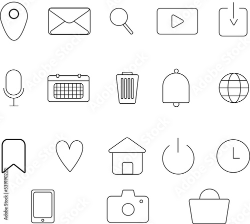 web icons set