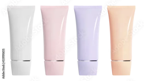 Obraz Collection of cosmetic tube isolated
