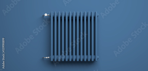 Classic Radiator in front of background - 3D Illustration