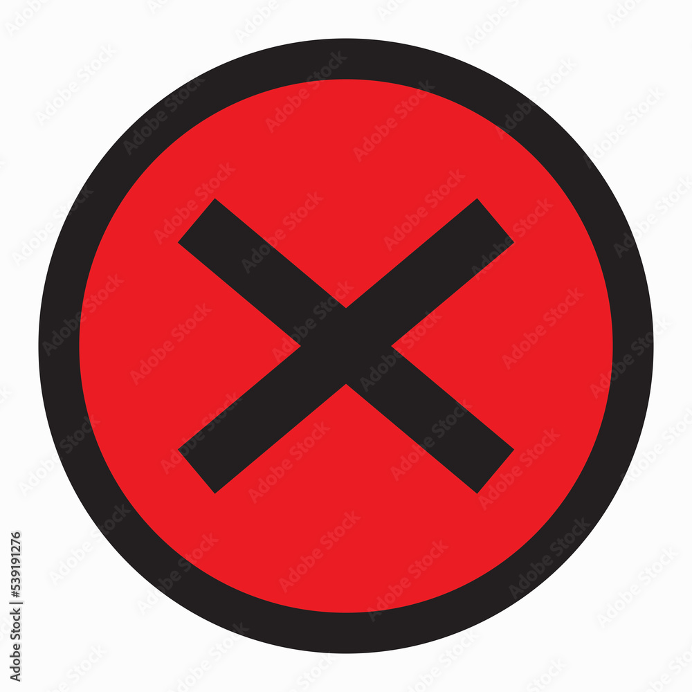 Obraz premium delete symbol