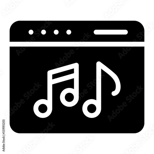 music glyph icon