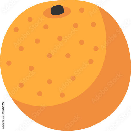 Hand drawn orange Food icon. Vector illustration