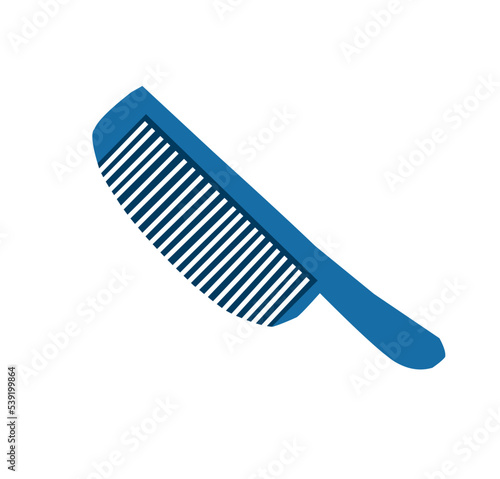 girly hair comb, illustration, vector on a white background.