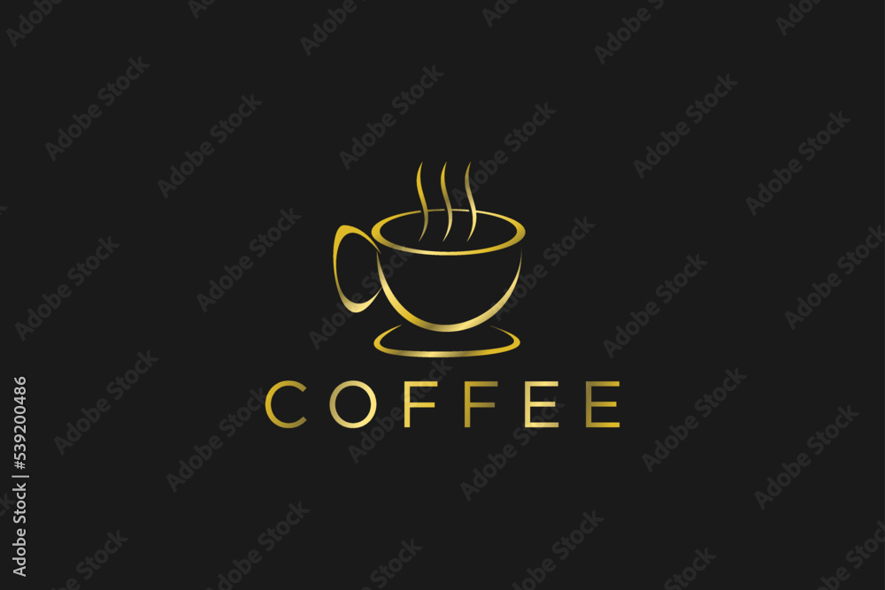 Coffee cafe mug logo design beverage drink tea utensil icon symbol Coffee cafe mug logo design beverage drink tea utensil icon symbol