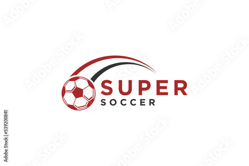 Sports football logo design super soccer icon  symbol tournament