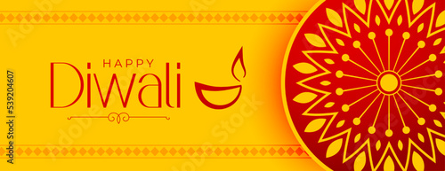 Wallpaper Mural traditional happy diwali occasion banner in indian style Torontodigital.ca