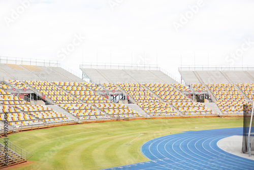 stadium seating and running track photo