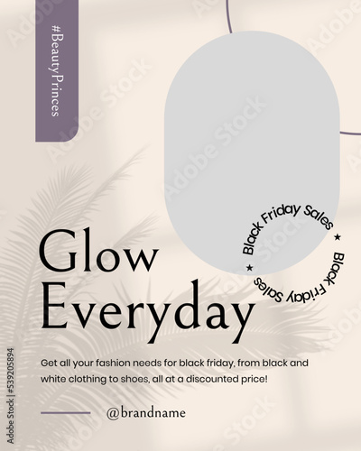 Fashion beauty instagram template