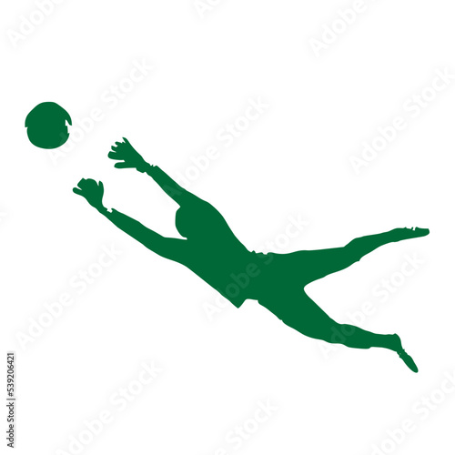 goalkeeper silhouette illustration