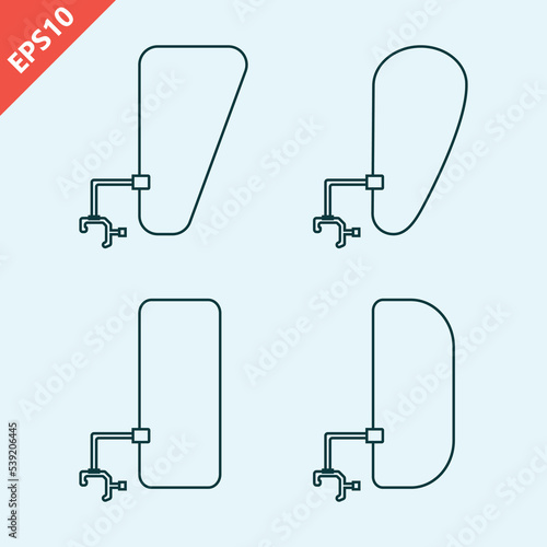 Hand drawn Shelf stoppers for supermarket shelves design vector flat isolated illustration